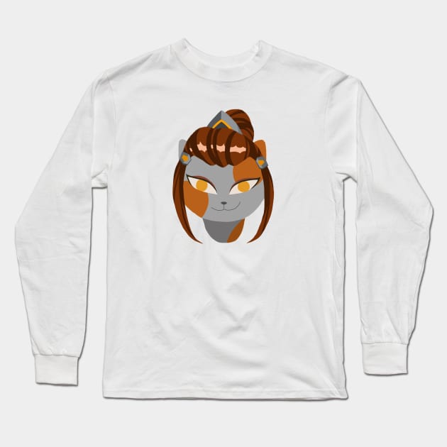 Overwatch Cats Brigitte Long Sleeve T-Shirt by DebbieMongrel